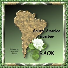 My RAOK South American Membership Plaque
