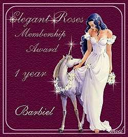 Elegant Roses One Year Award