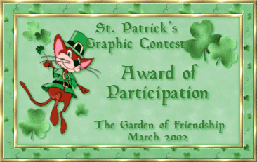 St Patricks Graphic Contest Participation Award